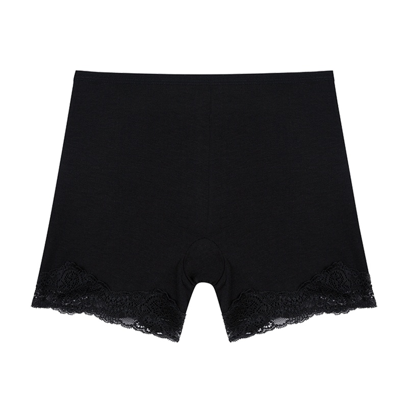 都市丽人蕾丝勾边薄款舒适女士内裤安全裤1L9D04