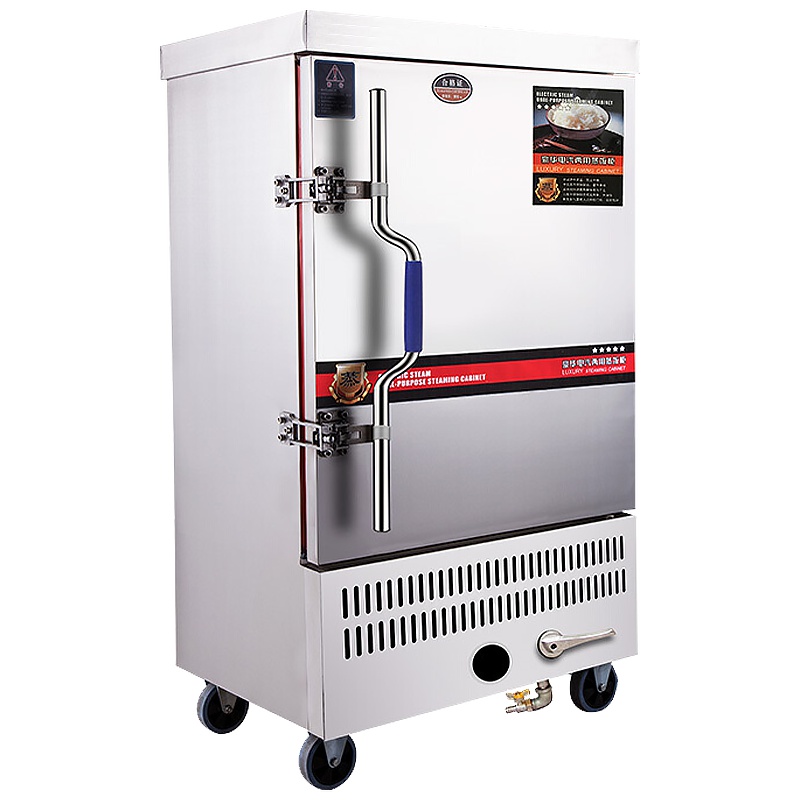 睿美(Ruimei) 商用蒸饭机 蒸饭柜 蒸饭车 蒸饭箱 全发泡蒸箱多功能蒸箱 6盘燃气款天然气