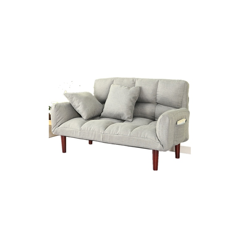 欧宝美懒人沙发床双人榻榻米 可折叠客厅布艺休闲小沙发