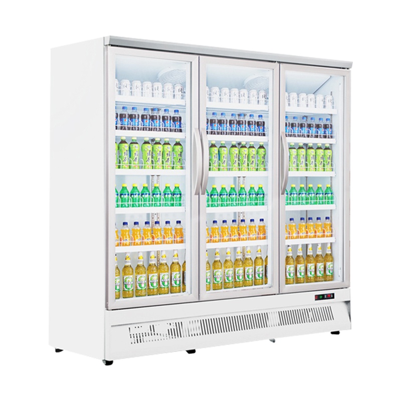 冰熊(bing xiong)LC-1890FD冷藏风冷饮料柜 商超展示柜商用立式冰柜冷柜冷柜 冰吧展示柜超市冰箱