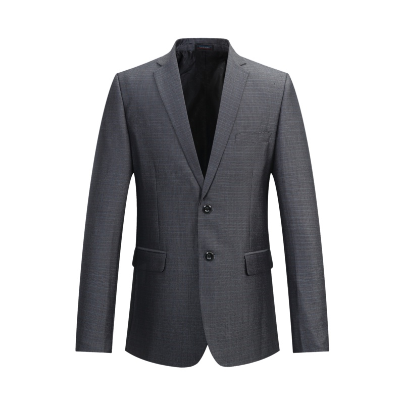 Artsdon/阿仕顿男装套西春秋季修身舒适套西格纹平驳领休闲西服