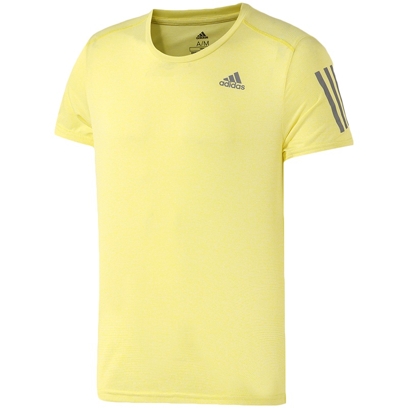 adidas阿迪达斯男子短袖T恤跑步健身运动服CZ5092 L CZ5092黄色