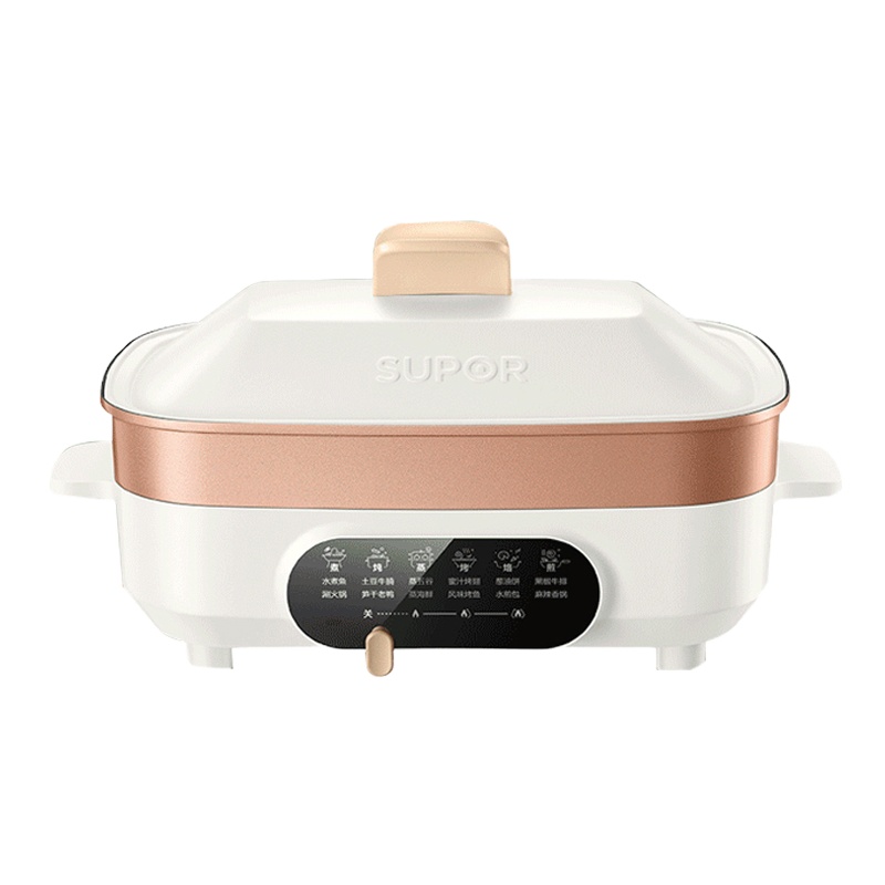 苏泊尔(SUPOR)多功能锅料理锅电家用电炒锅方形烤盘煎烤锅 JD3424D08