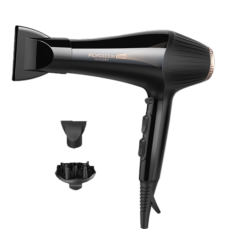 飞科(FLYCO)电吹风FH6101 吹风机2200W大功率 吹风筒 发廊家用负离子冷热风 理发店电吹风机