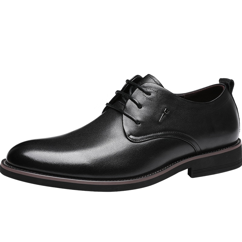 红蜻蜓男鞋秋季新款真皮商务休闲套脚皮鞋男一脚蹬懒人驾车鞋