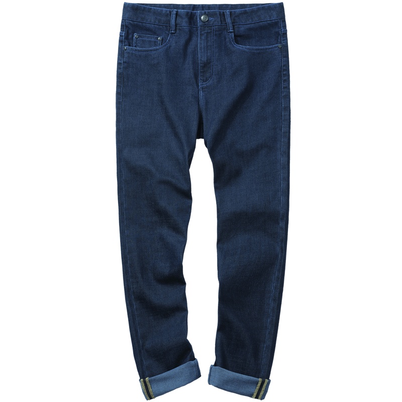 千纸鹤男士裤子2019秋季新款青年时尚潮流修身微弹牛仔裤男80230