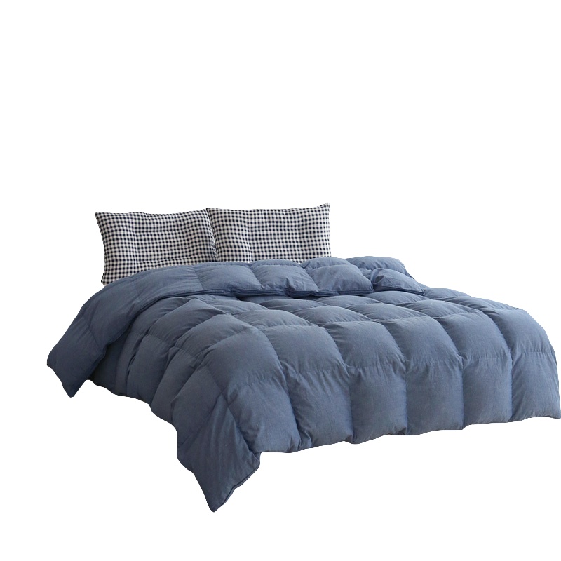 唛乐斯Mallas羽绒被 双层全棉水洗棉面料填充国标90鸭绒鹅绒羽绒被冬季保暖被子被芯