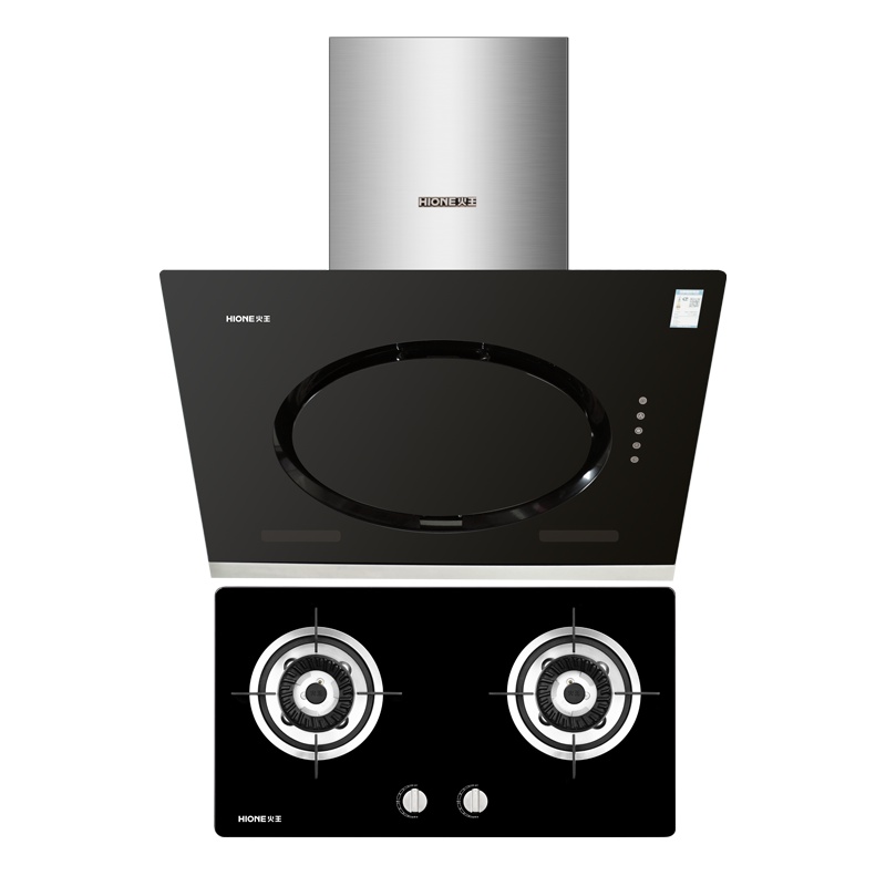 火王烟灶套餐 黑珍珠FⅡ+2QJ01/B 天然气 SN