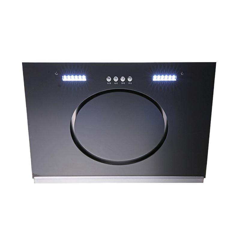 妖怪自动清洗油烟机侧吸式抽油烟机家用厨房脱排欧式直吸油姻机 按键款+不带围板+节能省电