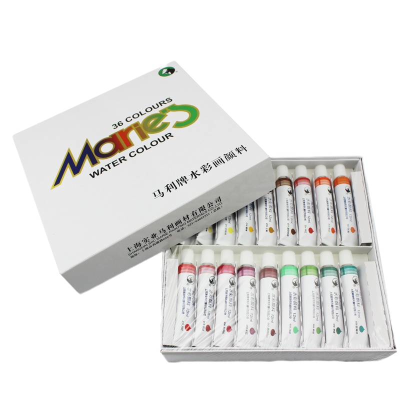 水粉颜料36色 马利水粉颜料套装 一套装