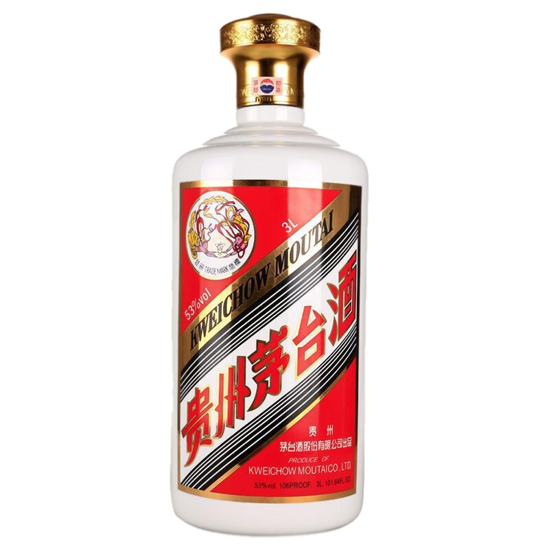 贵州茅台酒 53度飞天茅台 3L (3000ml)大容量 酱香型白酒 市场紧缺3-7天发货