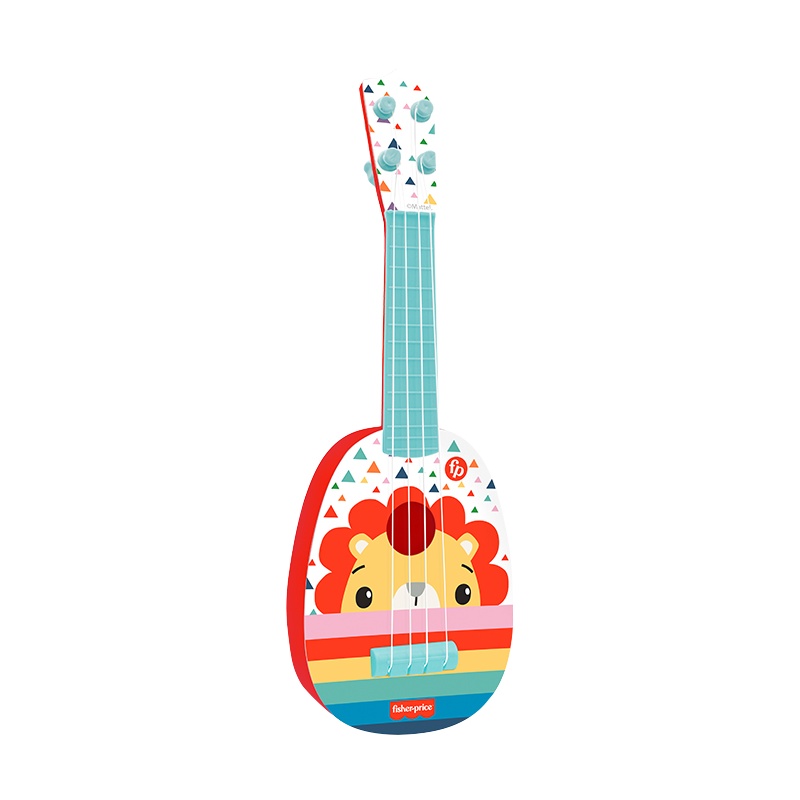 费雪初学尤克里里多功能益智初学宝宝婴幼儿音乐电子琴儿童小吉他男孩女孩玩具GMFP032B狮子