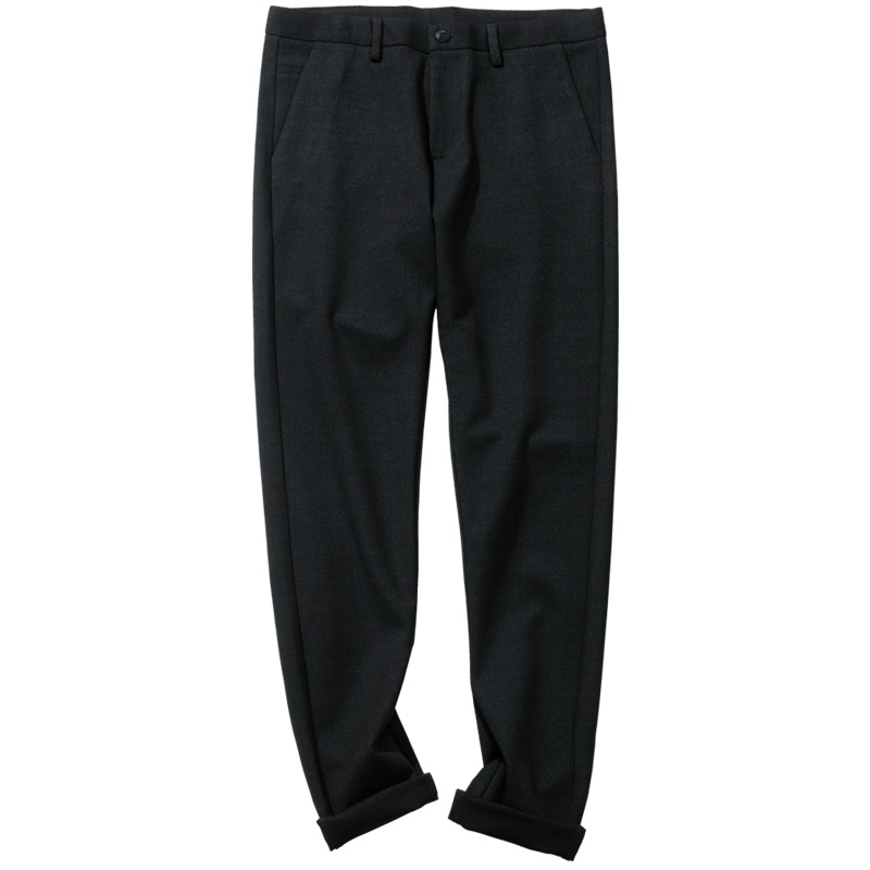 千纸鹤男士休闲裤冬季新款青年时尚韩版修身长裤子男70253