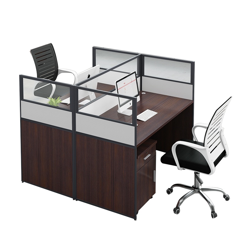 DYUANS 东原办公桌1.2米板式屏风桌双人位一字型职员电脑桌DY-F1202