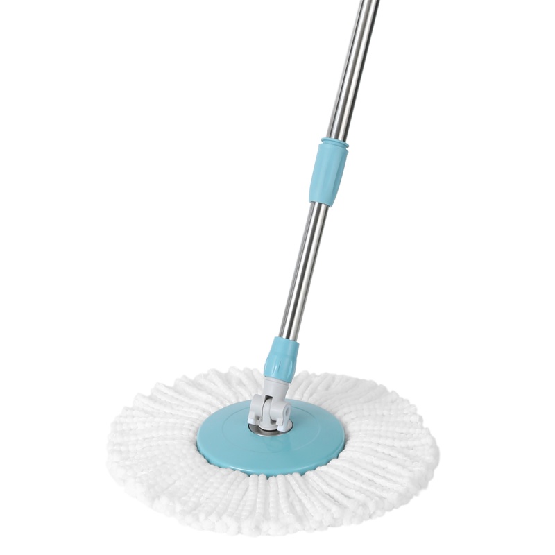 美丽雅 旋转拧水拖把家用厨房卫生间吸水手压式旋转甩水拖把单拖(赠布头1个)