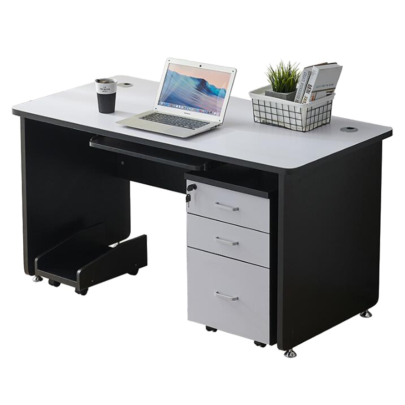 瑞丰杰 1.4米办公桌现代简约环保办公桌免漆板电脑桌 1400X700X760 RJ-D027