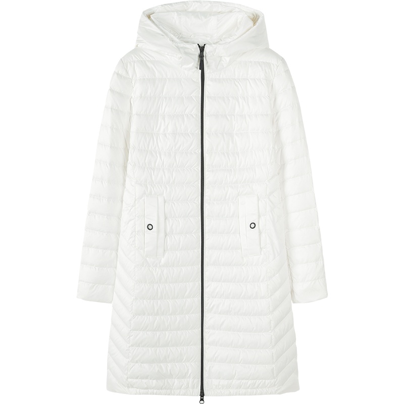 Semir森马中长款羽绒服女2019冬季新款轻熟风黑色加厚保暖外套休闲潮流