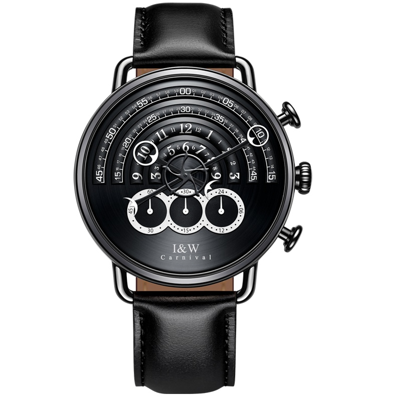 IW手表正品瑞士手表 男运动计时多功能男表石英表男士跑道表