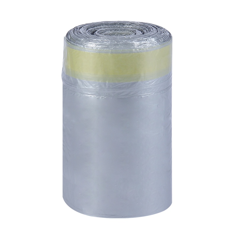 欧润哲 垃圾袋 10/15升银灰色收口抽绳款 厨房卫生间干湿垃圾分类清洁塑料袋