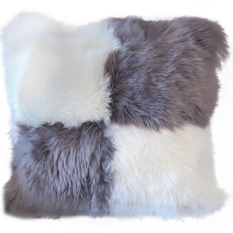 AusGolden维斯比方格型羊毛靠枕纯羊毛欧式沙发靠枕ins网红风