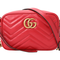 GUCCI GG Marmont 迷你 女士相机 斜挎包448065 金扣