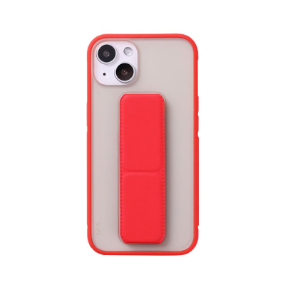 Yesfeel苹果13promax手机壳支架iphone12保护套抗摔磨砂透明防滑边XR腕带功能11/XSMAX硅胶适用