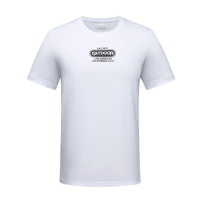 （OUTDOORPRODUCTS）运动户外男女情侣短袖T恤圆领印花弹力透气上衣81012