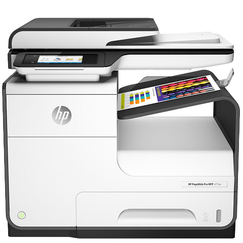 惠普(HP)PageWide Pro 477dw 页宽秒速级一体机 (无线 打印 传真 扫描 复印)