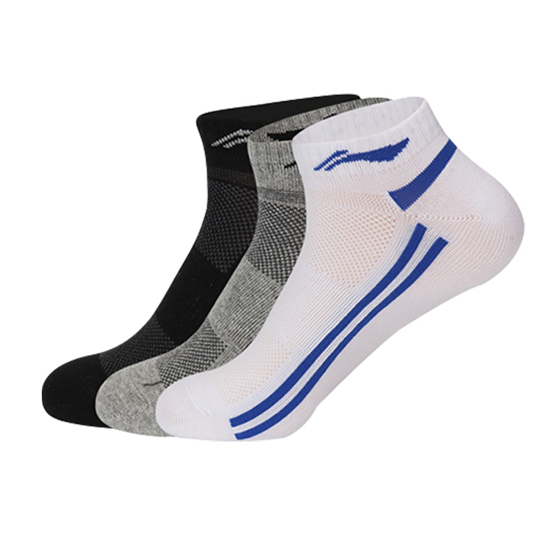 李宁男短袜吸汗透气运动篮球袜棉袜