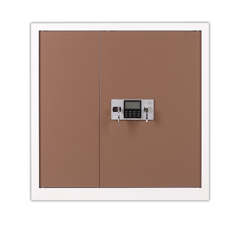 振奥 钢制电子保密柜密码档案柜资料办公柜保密文件铁皮柜 单节咖白色内二抽电子密码锁