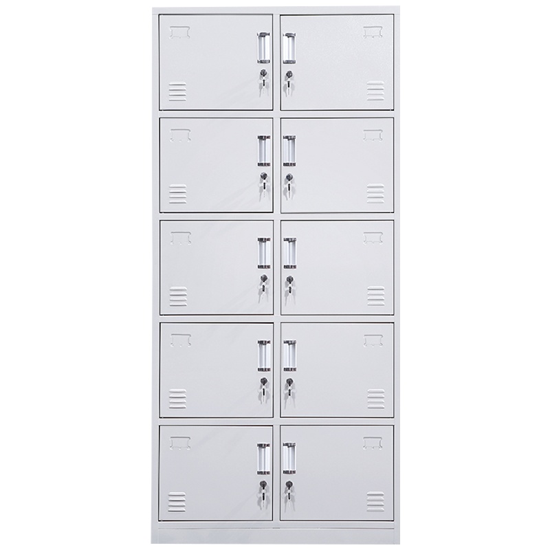 创世人 加厚十门铁皮更衣柜 员工储物柜 多门储物柜 存包柜鞋柜 浴室带锁更衣柜 其他金属更衣柜多功能