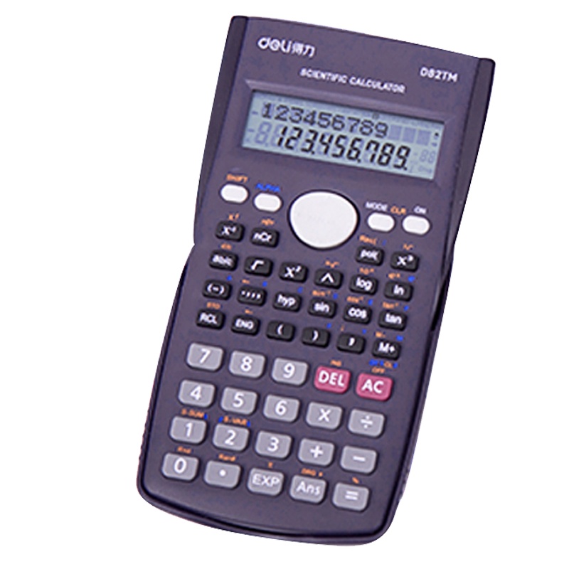 得力 D82TM-SLAN函数计算器多功能学生用科学计算机考试专用大学会计金融可爱便携大学生中学生中级会计复数统计学