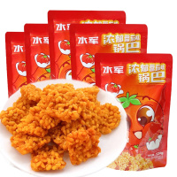 水军 浓郁番茄锅巴120gx5袋手工平底锅巴粗粮代餐休闲零食网红小吃