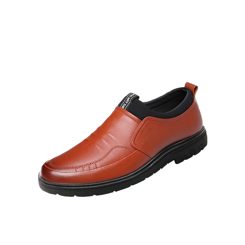 秋季2021新款断码捡漏清仓男鞋休闲皮鞋男中老年软底防滑外穿鞋子