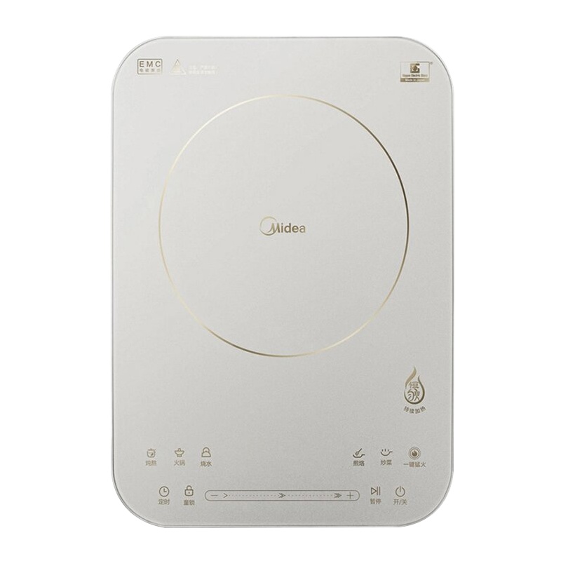 美的(Midea)电磁炉 QH2135 多功能 整版滑动触摸 纤薄家用 NEG面板 涡轮低音 电磁炉