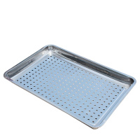 蒸饭盘 蒸箱盘子 201(有孔)不锈钢长方形 带孔托盘 米饭盘