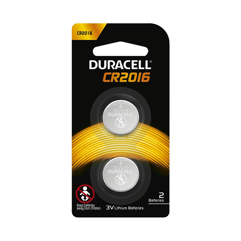 金霸王(Duracell)CR2016 纽扣电池 2粒装 3V 数码电池汽车钥匙玩具遥控器计步器智能手环