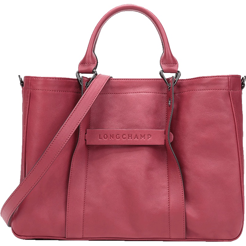 Longchamp 珑骧 女士Longchamp 3D系列牛皮中号手提单肩包 1285 770