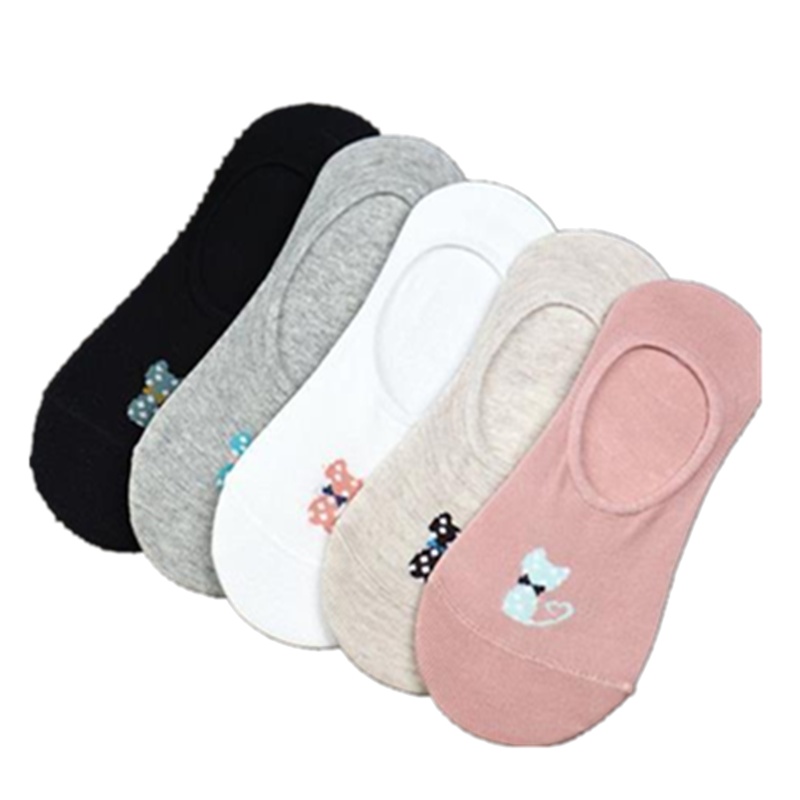 袜子女船袜浅口低帮隐形森女系床袜女薄款条纹短袜袜托韩版恋泽芯