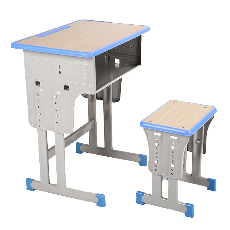 瑞丰杰双柱单人加厚学生课桌椅