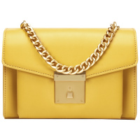 第九城（V.NINE） 单肩包女士包包时尚潮流细带锁扣风琴包链条单肩小方包休闲斜挎包女手提包