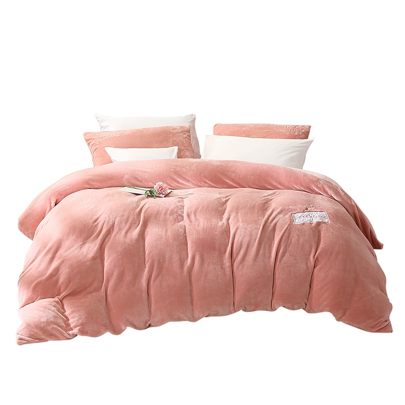 富安娜家纺 馨而乐法兰绒套件 三件四件套