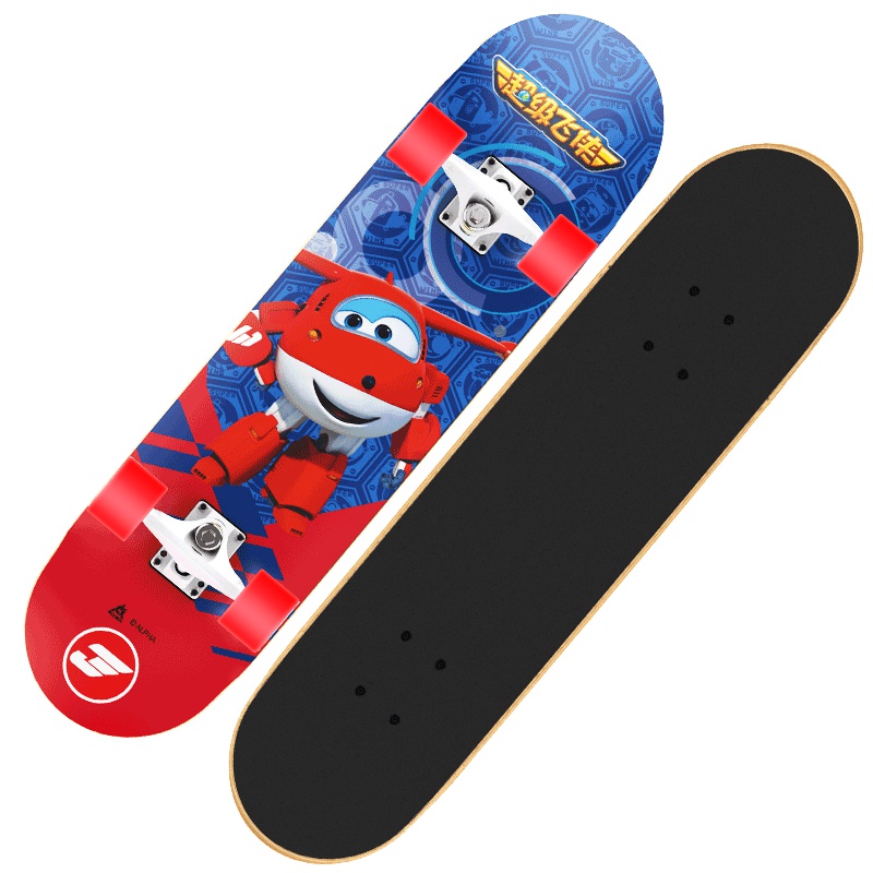 超级飞侠儿童滑板PRO 成人四轮双翘板 初学者代步青少年专业刷街滑板车小鱼板 抖音同款