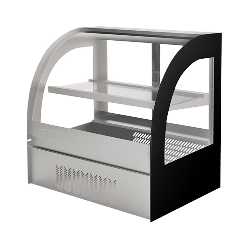 埃利斯(AILISI)0.9米商用蛋糕柜展示柜冷藏玻璃陈列柜水果寿司保鲜熟食柜超市柜鸭脖立式冷藏柜冷冻保鲜柜 台式圆弧