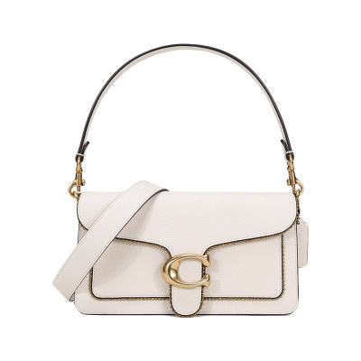 COACH蔻驰女包奢侈品专柜款TABBY26号抛光鹅卵石纹皮革手提单肩斜挎包酒神包7168 B4/HA