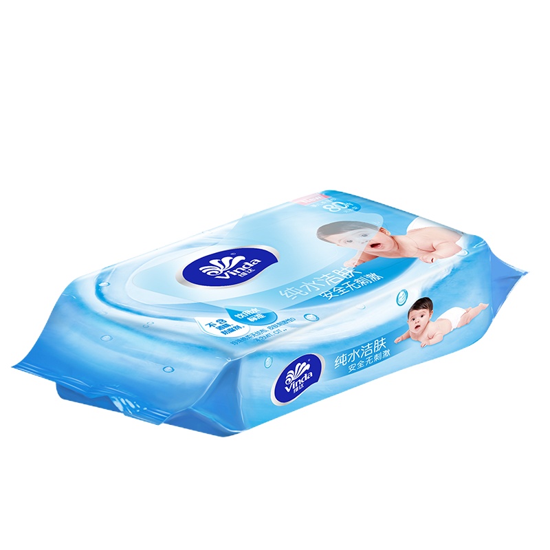 维达婴儿湿巾宝宝儿童手口可用湿纸巾母婴适用洁肤湿巾 80片/包