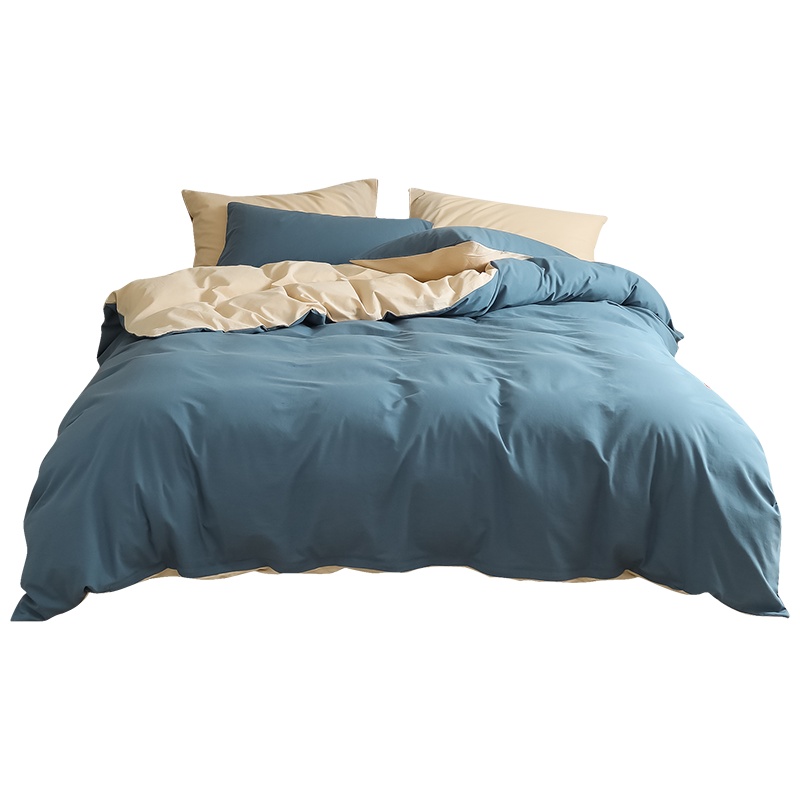 苏宁极物纯棉四件套100全棉床单被套床笠三件套宿舍单人春秋床上用品四季通用