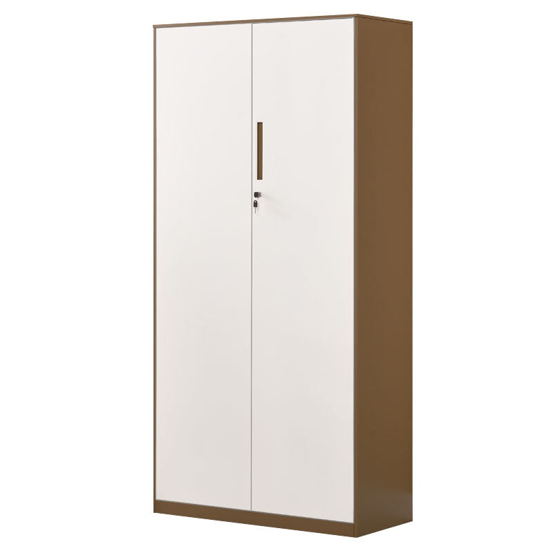 全简文件柜办公柜钢制铁皮柜资料柜档案柜储物拆装柜文件柜凭证柜咖白套色