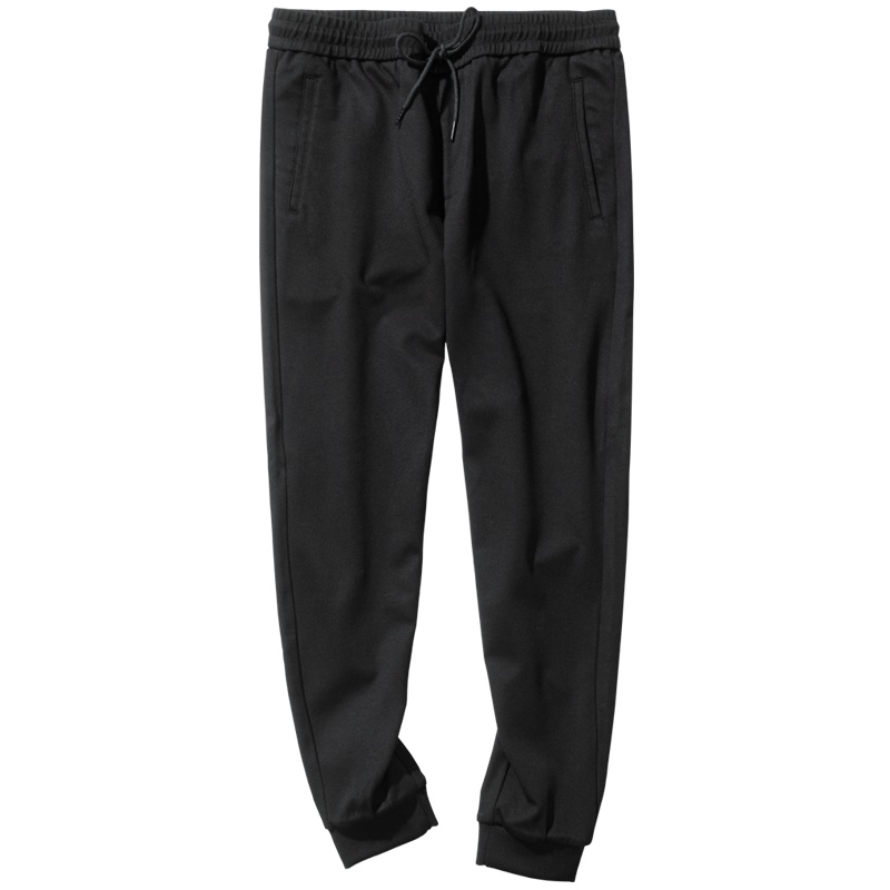 千纸鹤男装裤子2019秋冬季新款韩版潮流刺绣运动休闲九分裤90333