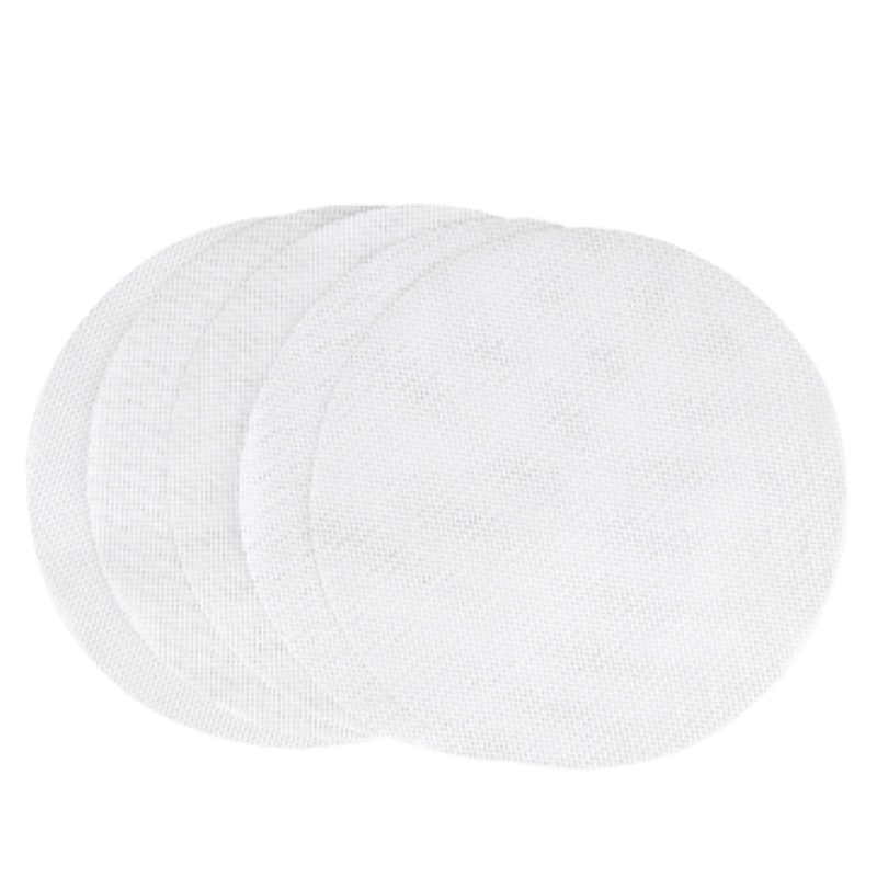 拜杰硅胶蒸笼布(5片装23cm) 耐高温圆形蒸包子蒸馒头蒸笼纸垫布不粘硅胶蒸笼垫 LY-237